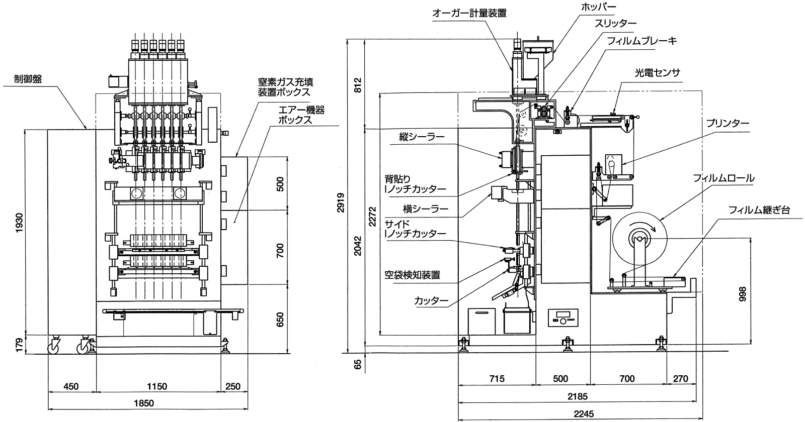 機械寸法図